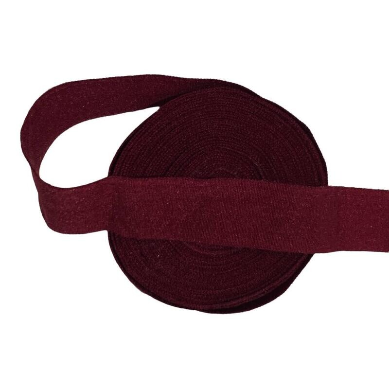 Maroon | Soft Waistband Elastic | 20mm Wide - 5 meters