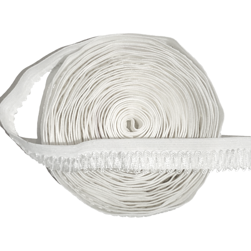 White Lace | Soft Waistband Elastic | 15mm Wide - 5 meters