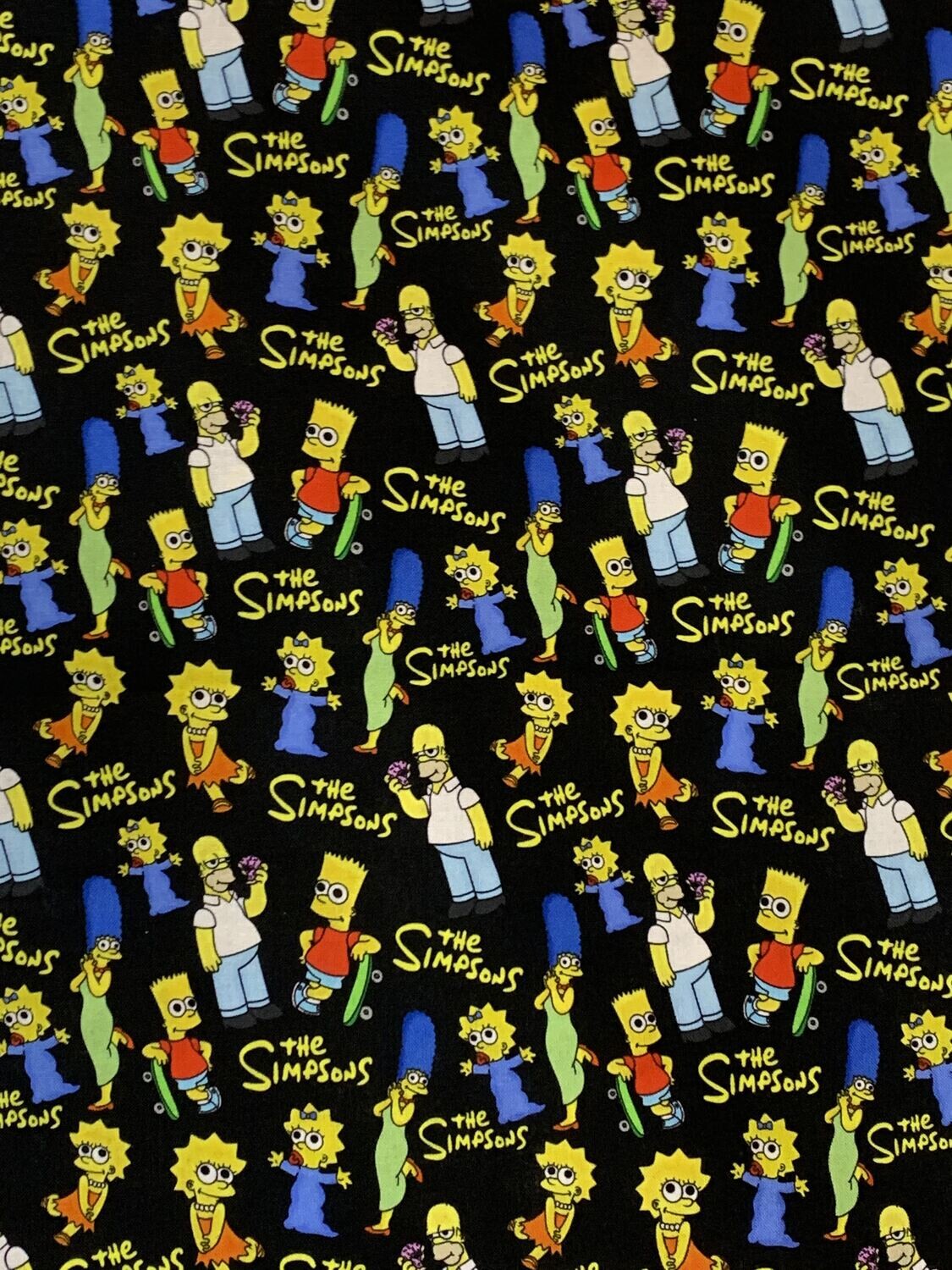 The Simpsons, Toss | Extra-Wide Custom Quilting Cotton Woven Fabric | 145cm wide