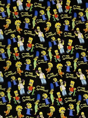 The Simpsons, Toss | Extra-Wide Custom Quilting Cotton Woven Fabric | 145cm wide