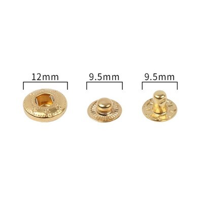Metal Press Studs Snap Buttons | 5 sets