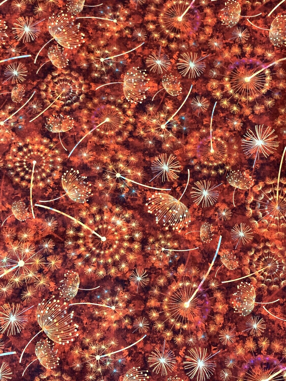 Red Dandelion Batik | Quilting Cotton | 112cm wide