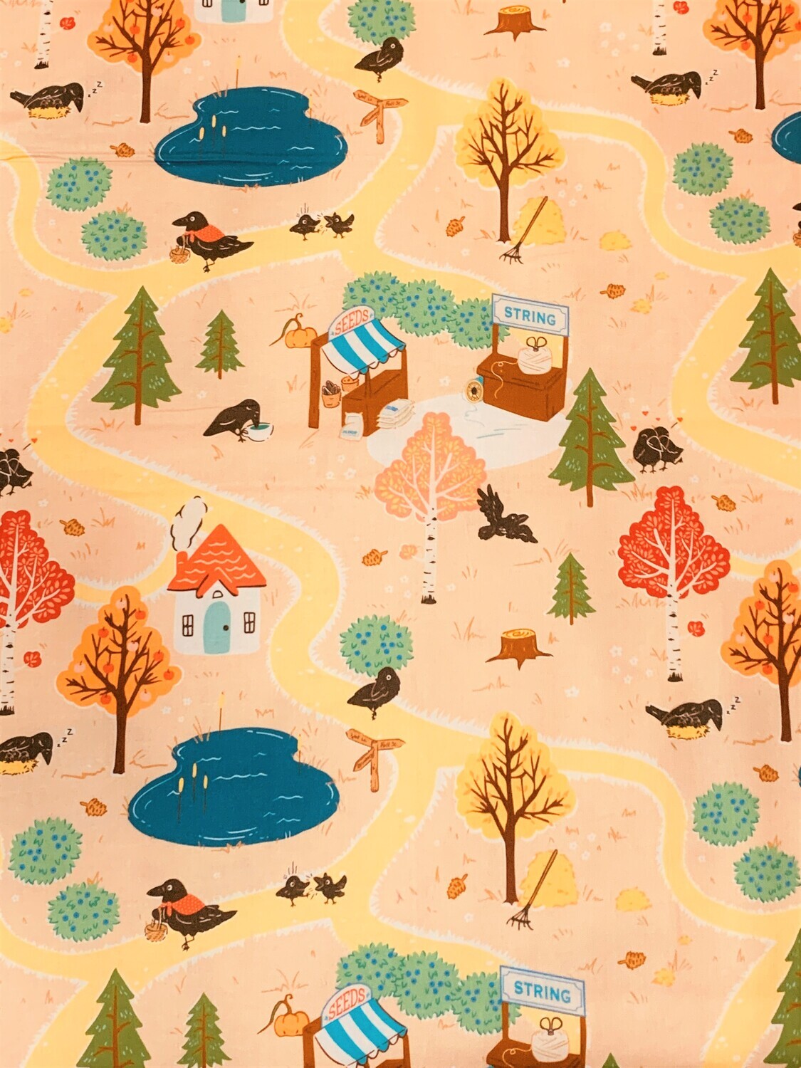 Magpie Country Route | Quilting Cotton | 112cm wide - 0.7m Piece