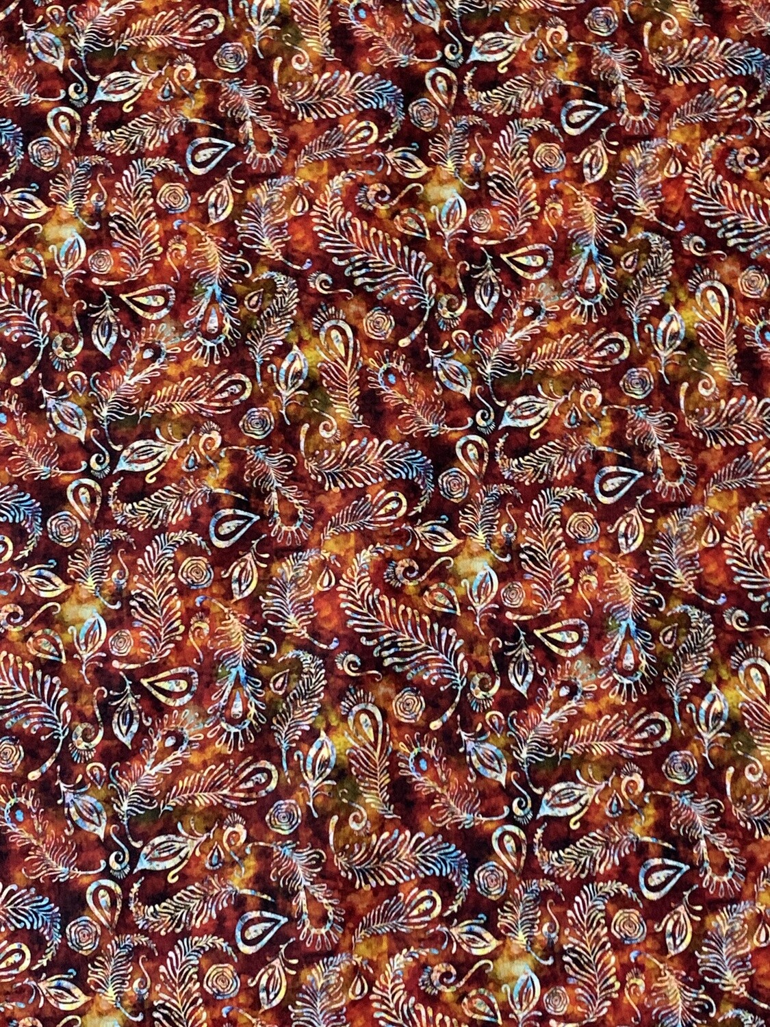 Red Feather Batik | Quilting Cotton | 112cm wide