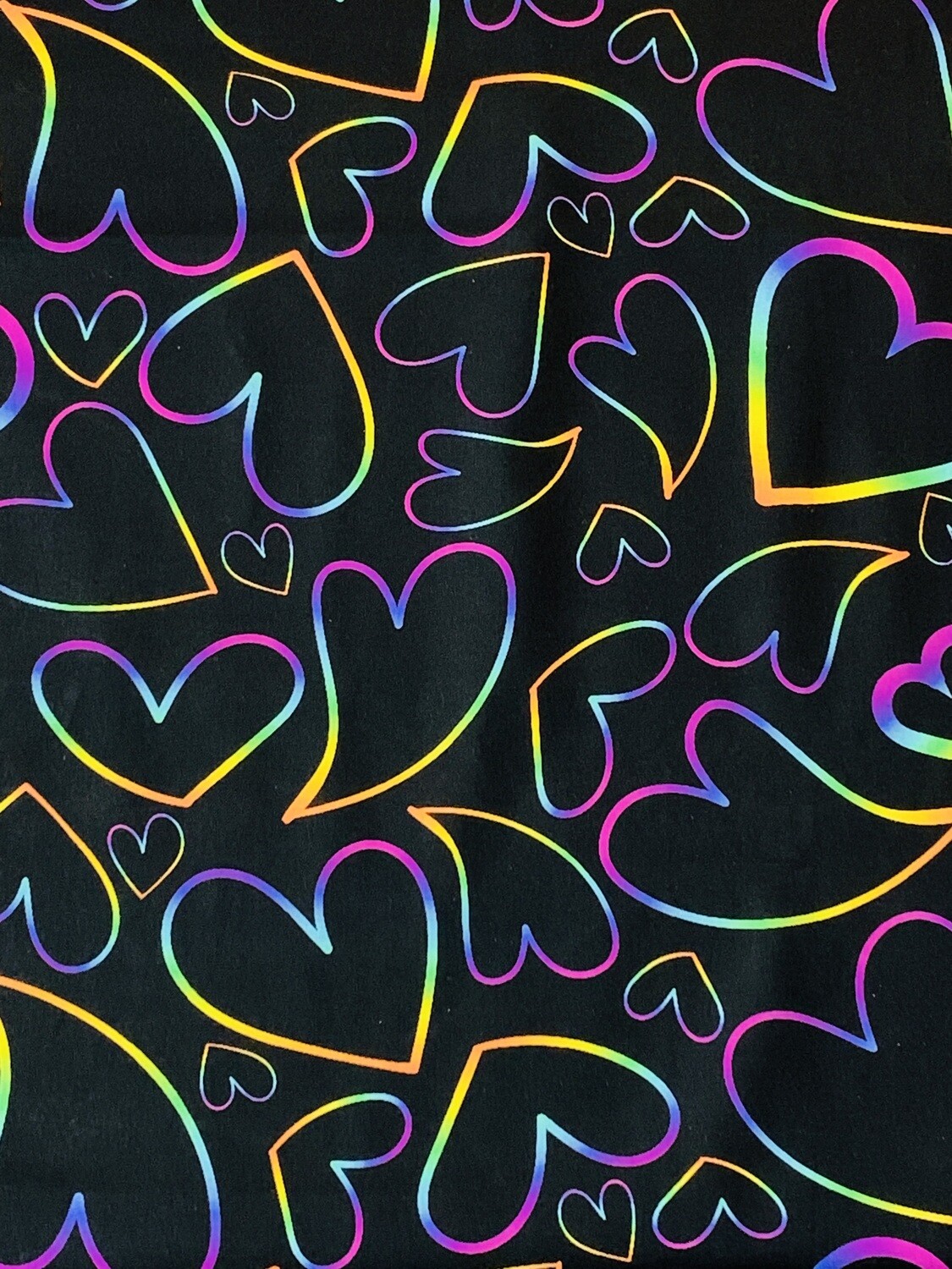 Neon Hearts | Quilting Cotton | 112cm wide