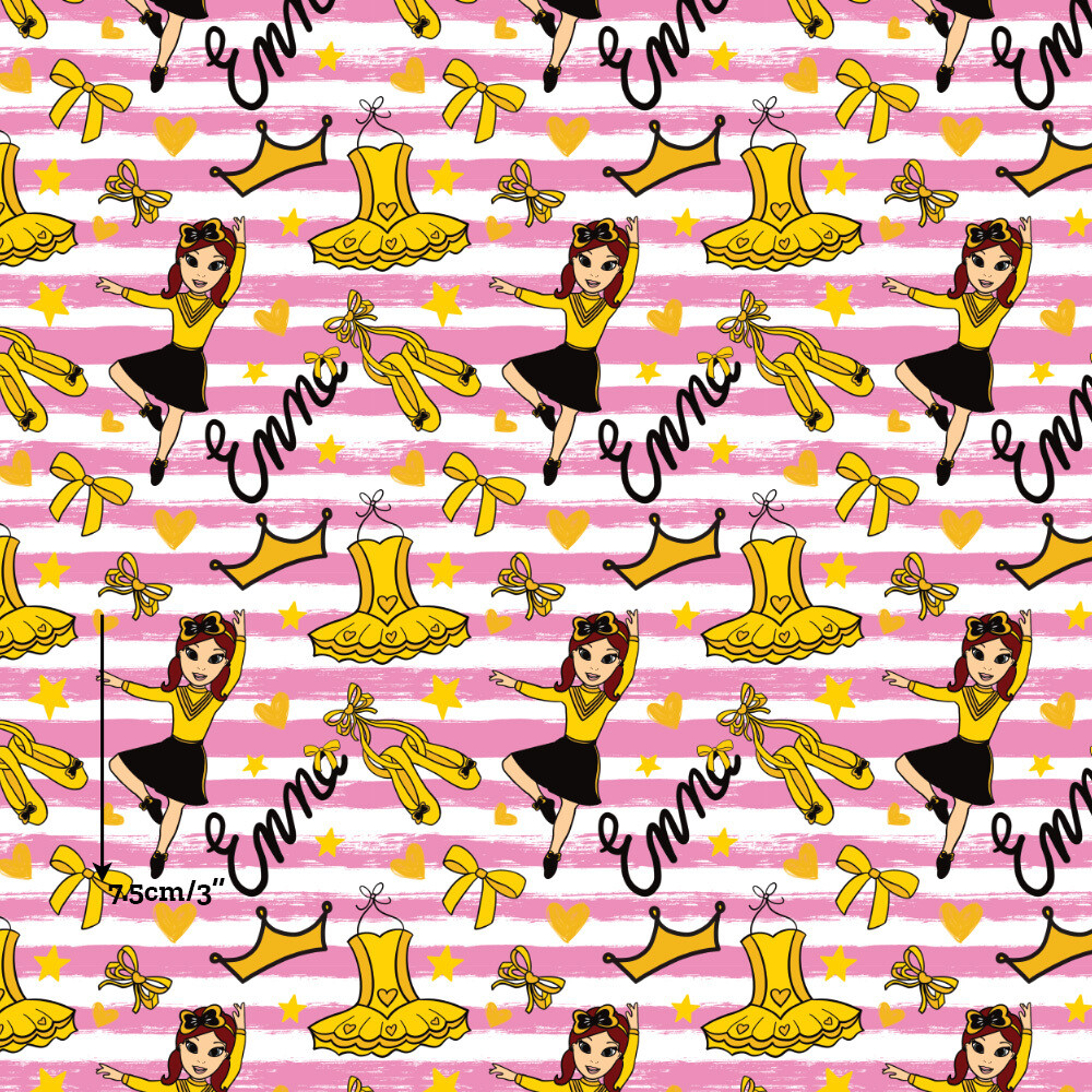 Emma, Pink Stripes | Custom Cotton Woven | 112cm wide - 0.35m Piece