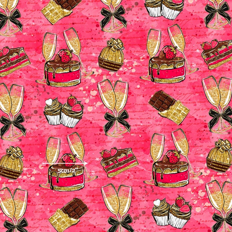 Champagne &amp; Chocolate | Custom Cotton Woven | 112cm wide