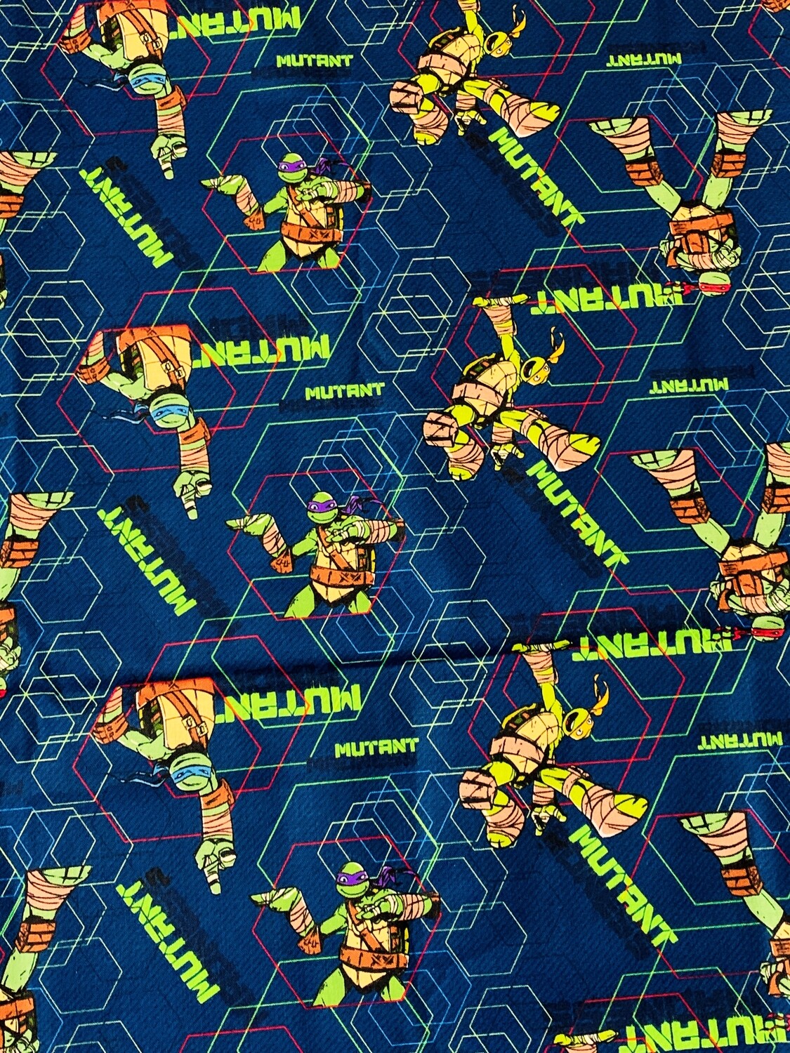 Ninja Turtles, Dark Navy | Licensed Quilting Cotton | 112cm wide