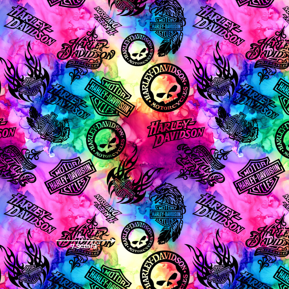 Harley, Rainbow | Digital Print Custom Cotton Woven | 145cm wide