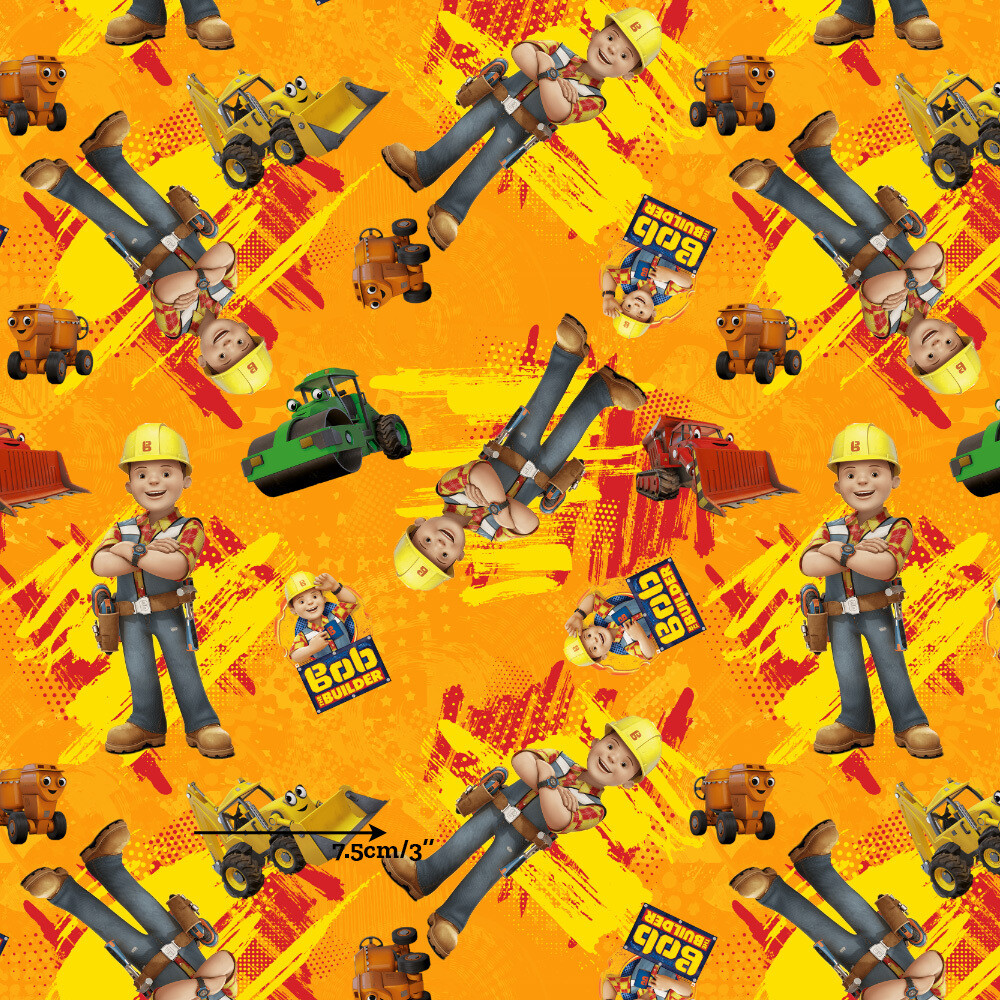 Bob the Builder | Custom Cotton Woven | 112cm wide