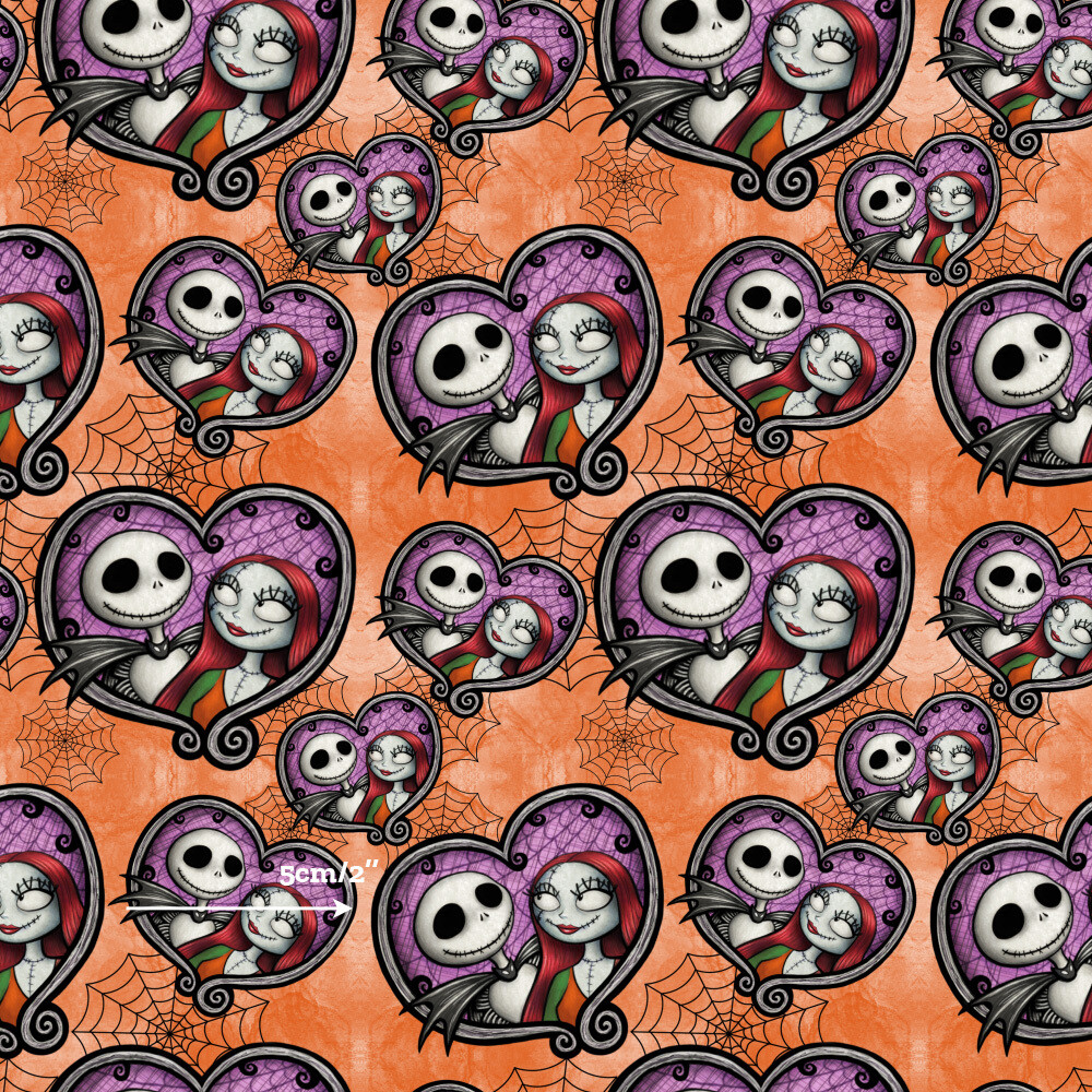 Nightmare Before Christmas | Custom Cotton Woven | 112cm wide - 0.6m Piece
