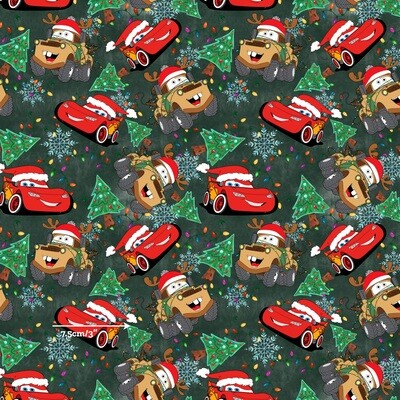 Xmas Cars | Digital Print Custom Cotton Woven | 145cm wide
