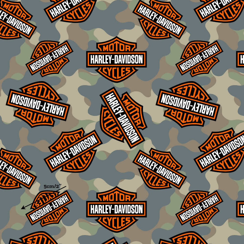 Harley, Camouflage | Custom Cotton Woven | 112cm wide