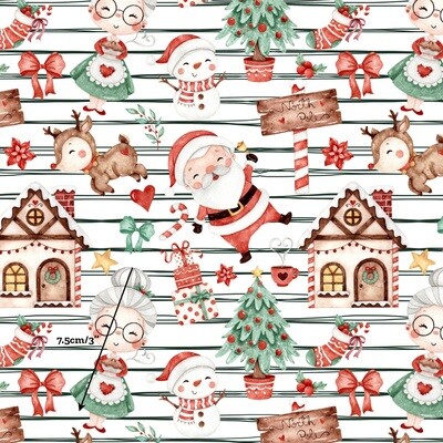 Xmas Cosy | Digital Print Custom Cotton Woven | 145cm wide