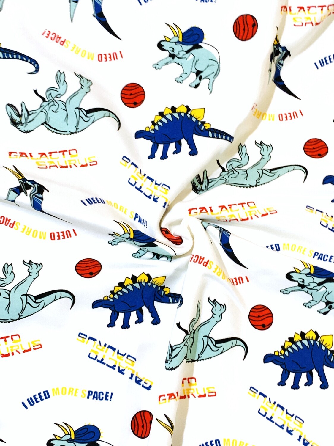 Galact-O-Saurus | Cotton Lycra, 260gsm | 175cm Wide
