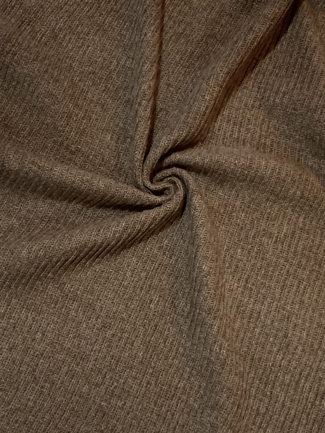 Walnut | Classic Ribbed Sweater Knit | 125cm Wide