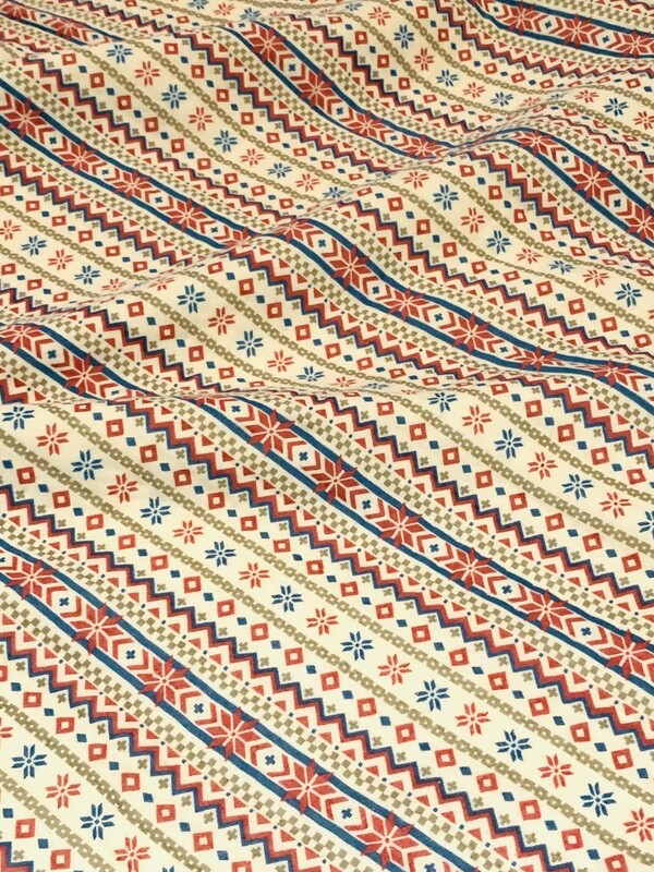 Patterned Stripes | Quilted Cotton Jersey | 155cm Wide
