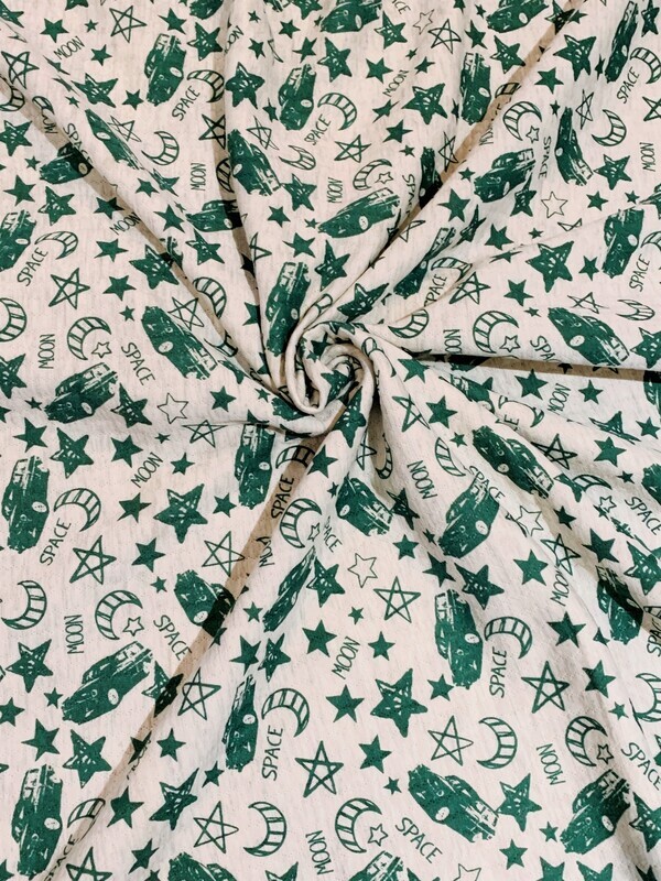 Space Travel | Quilted Cotton Jersey | 185cm Wide