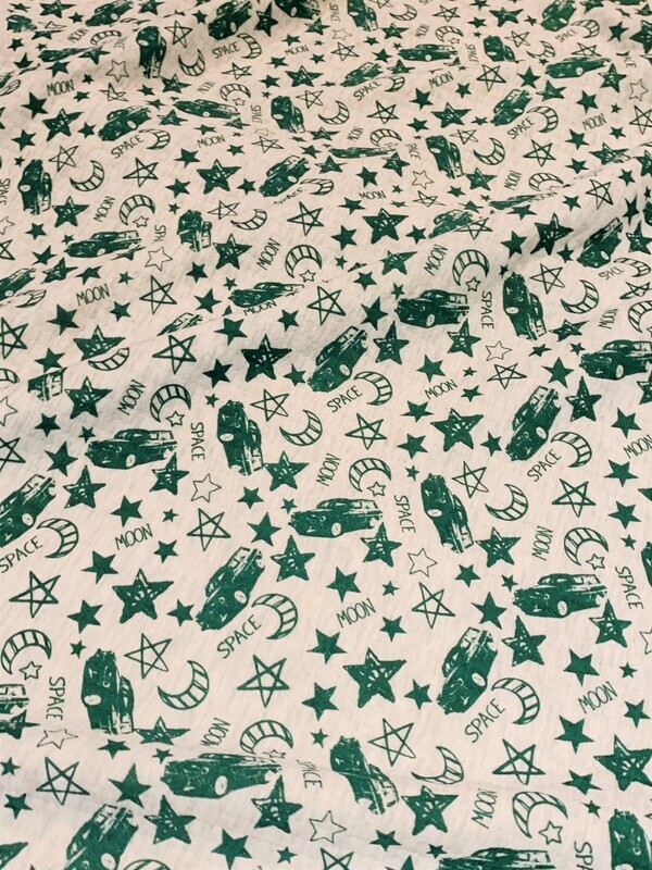 Space Travel | Quilted Cotton Jersey | 185cm Wide
