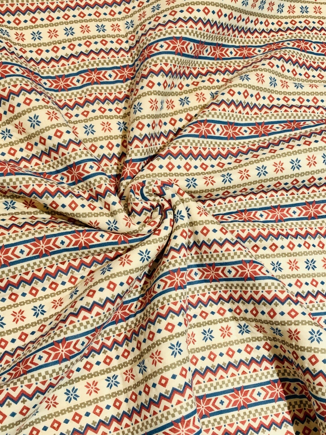 Patterned Stripes | Quilted Cotton Jersey | 155cm Wide