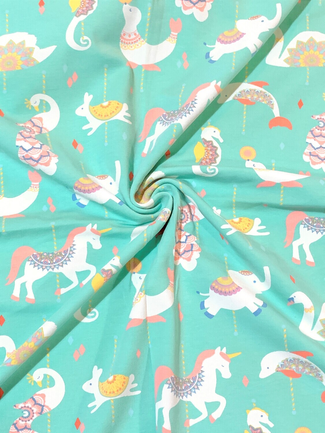My Favourite Animals | Cotton Lycra, 200gsm | 170cm Wide - 1.45m Piece