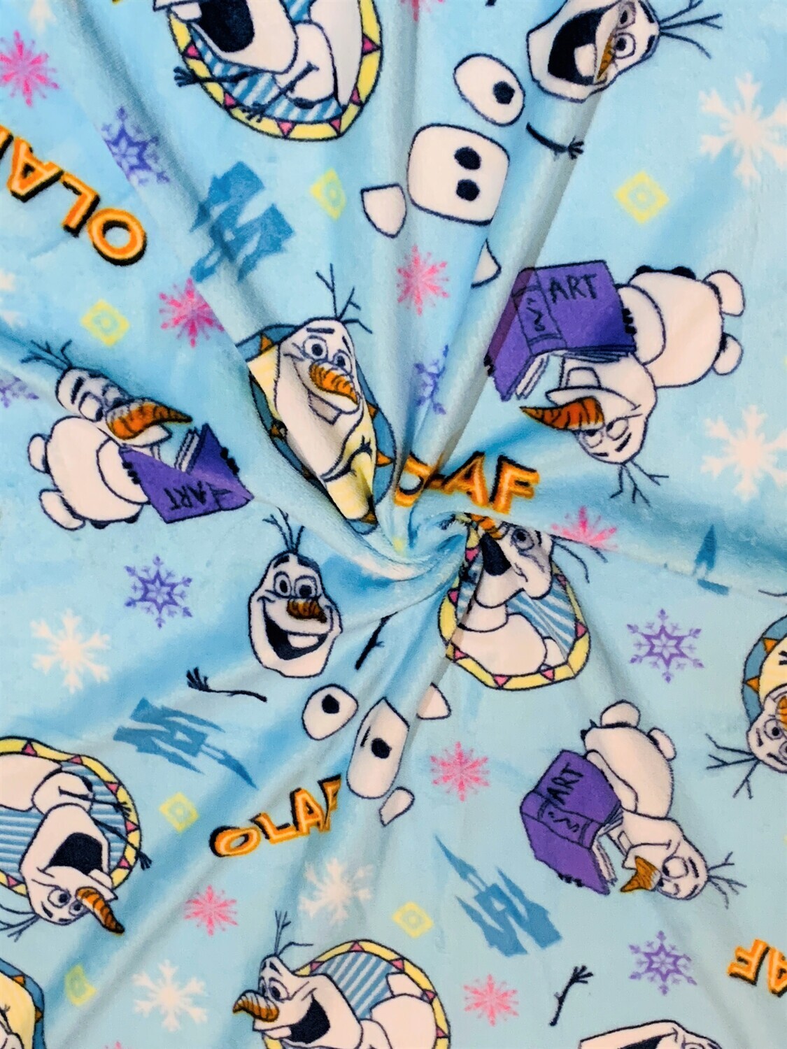 Olaf | Licensed Plush Coral Fleece | 140cm Wide - 0.4m Piece