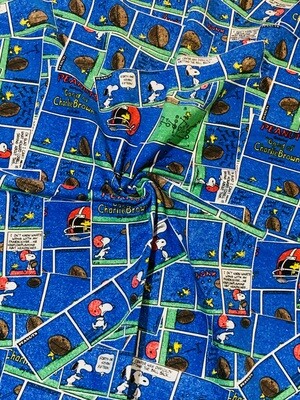 Snoopy Comic | Licensed Cotton Lycra, 200gsm | 165cm Wide
