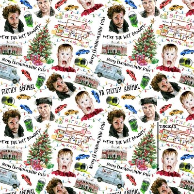 Home Alone | Digital Print Custom Cotton Woven | 145cm wide