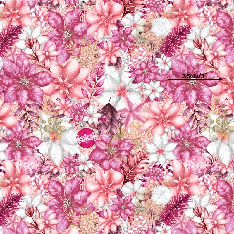 Holiday Bouquet | Digital-Print Custom Cotton Woven | 145cm wide