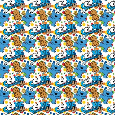 Cookie Monster | Custom Cotton Woven | 145cm wide