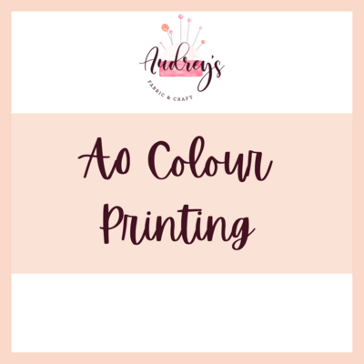 Colour A0 Printing for Sewing Patterns - 1 Page