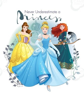 Heart Strong, Never Underestimate a Princess | Licensed Quilting Cotton Panel
