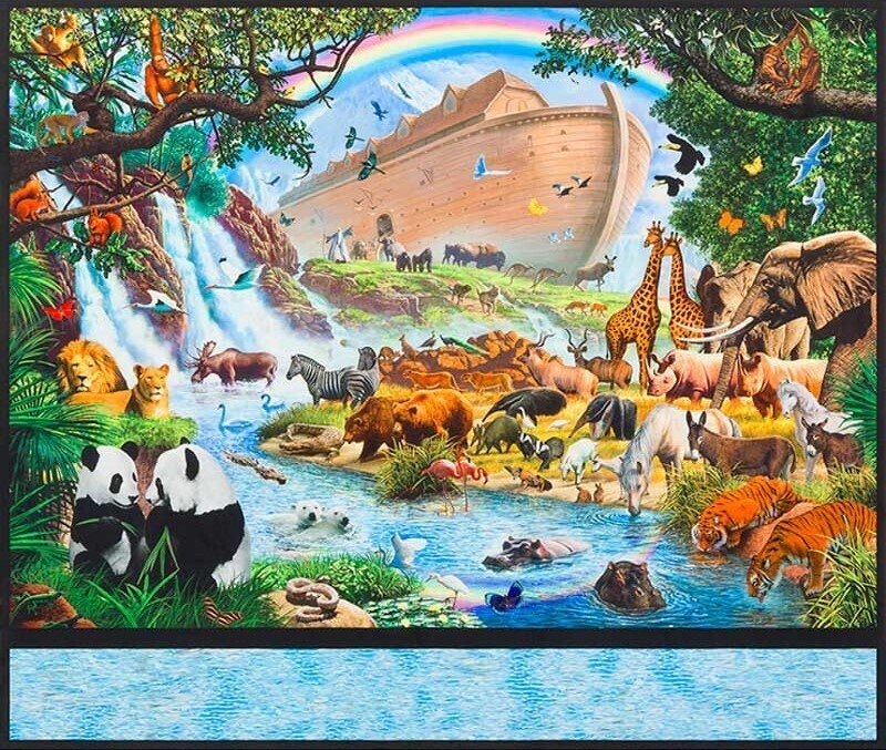 Noah's Ark | Quilting Cotton Panel