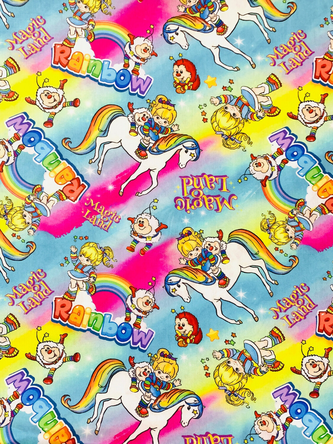 Rainbow Brite, Magic Land | Custom Cotton Poplin | 112cm wide -  1.1m Piece