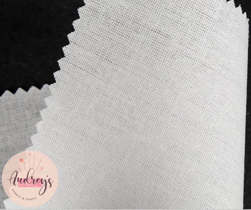 Fusible Cotton Woven Interfacing | 100cm Wide | Medium-Heavy, 120gsm