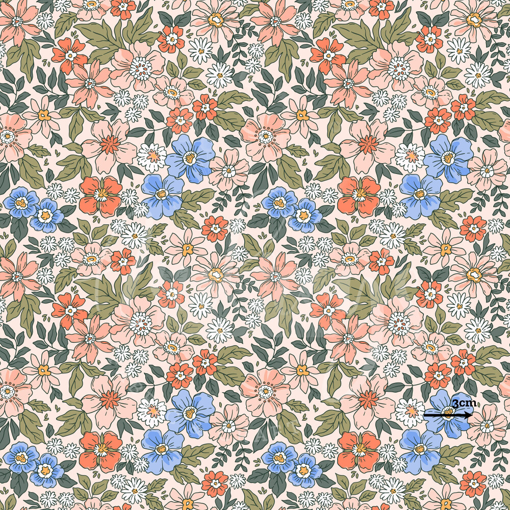 Delilah, Boho | Digital-Print Cotton Lycra 230gsm | 150cm wide