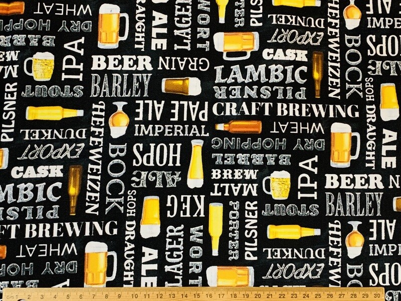 Craft Beer | Quilting Cotton | 112cm wide