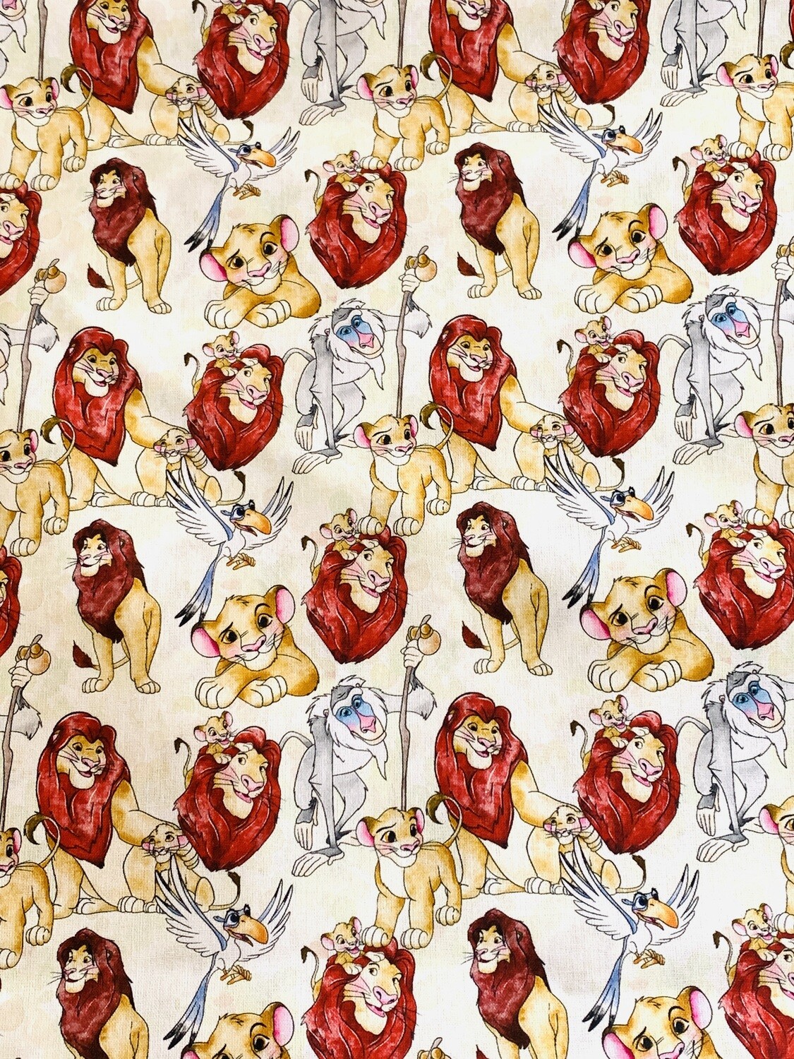 The Lion King, Watercolour | Custom Quilting Cotton | 145cm wide - 0.7m Piece