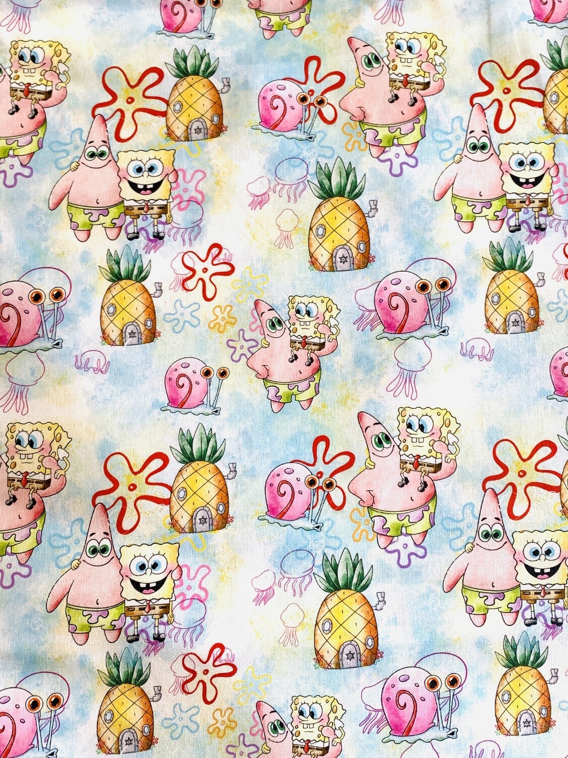 Spongebob, Watercolour | Custom Quilting Cotton | 145cm wide