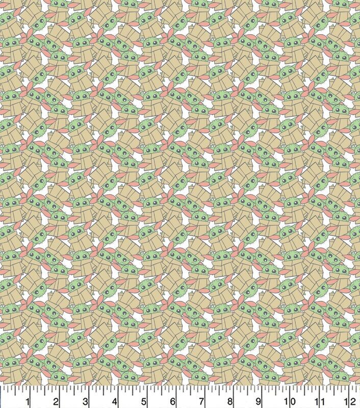 Baby Yoda Grogu, Pastel Packed | Licensed Quilting Cotton | 112cm wide