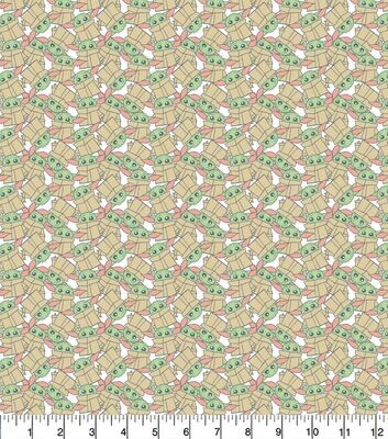 Baby Yoda Grogu, Pastel Packed | Licensed Quilting Cotton | 112cm wide