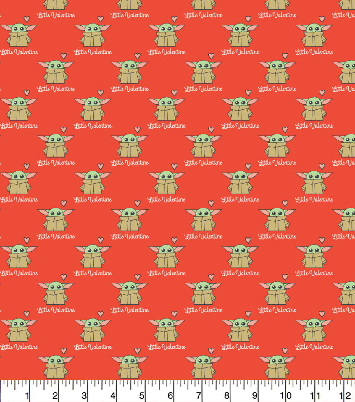 Baby Yoda Grogu, Little Valentine | Licensed Quilting Cotton | 112cm wide