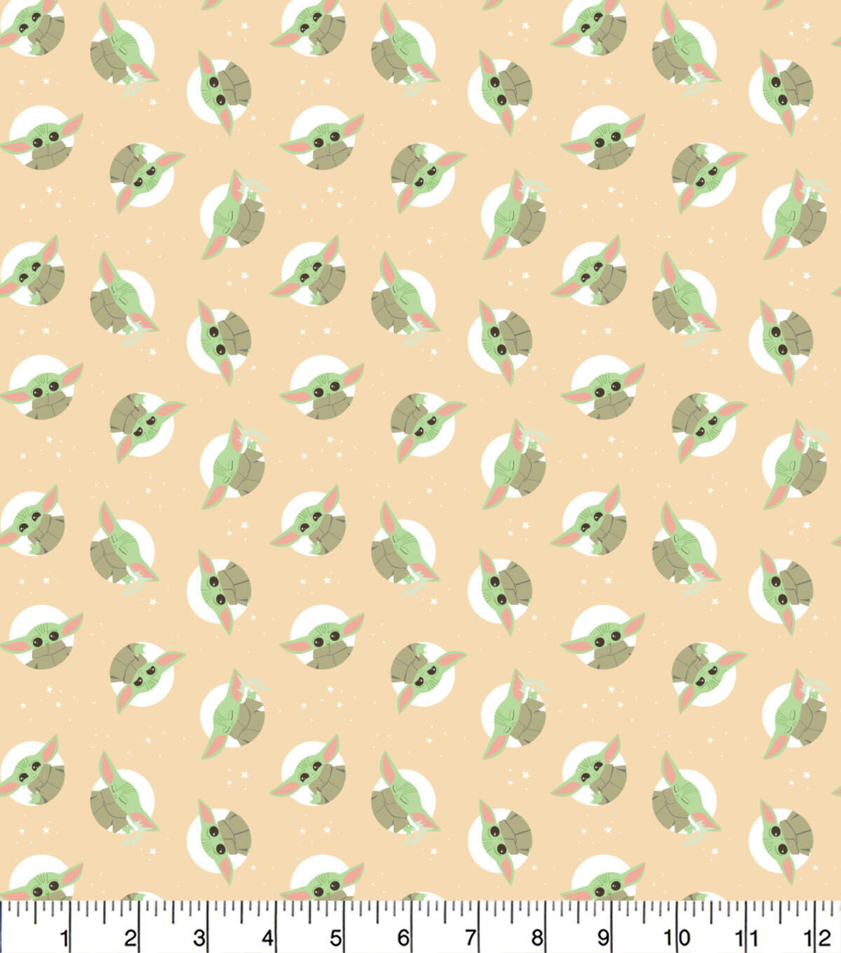 Baby Yoda Toss | Licensed Quilting Cotton | 112cm wide