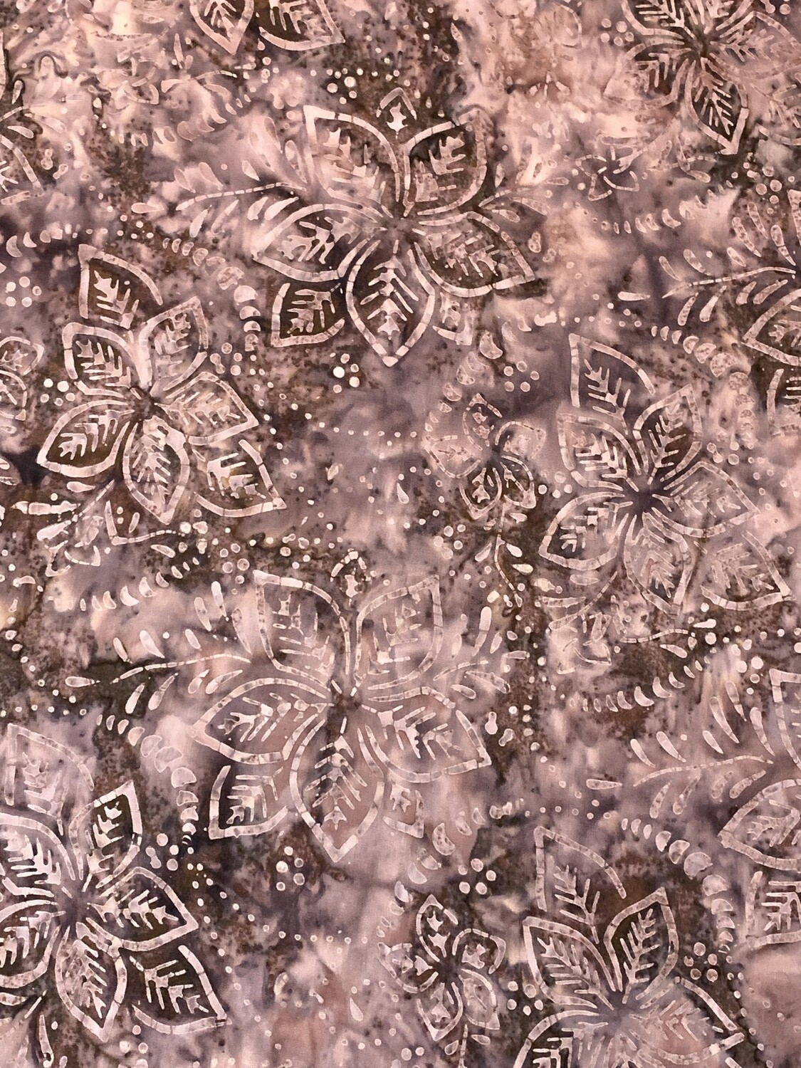 Hibiscus Clay | Hand-Dyed Batik Quilting Cotton | 112cm wide