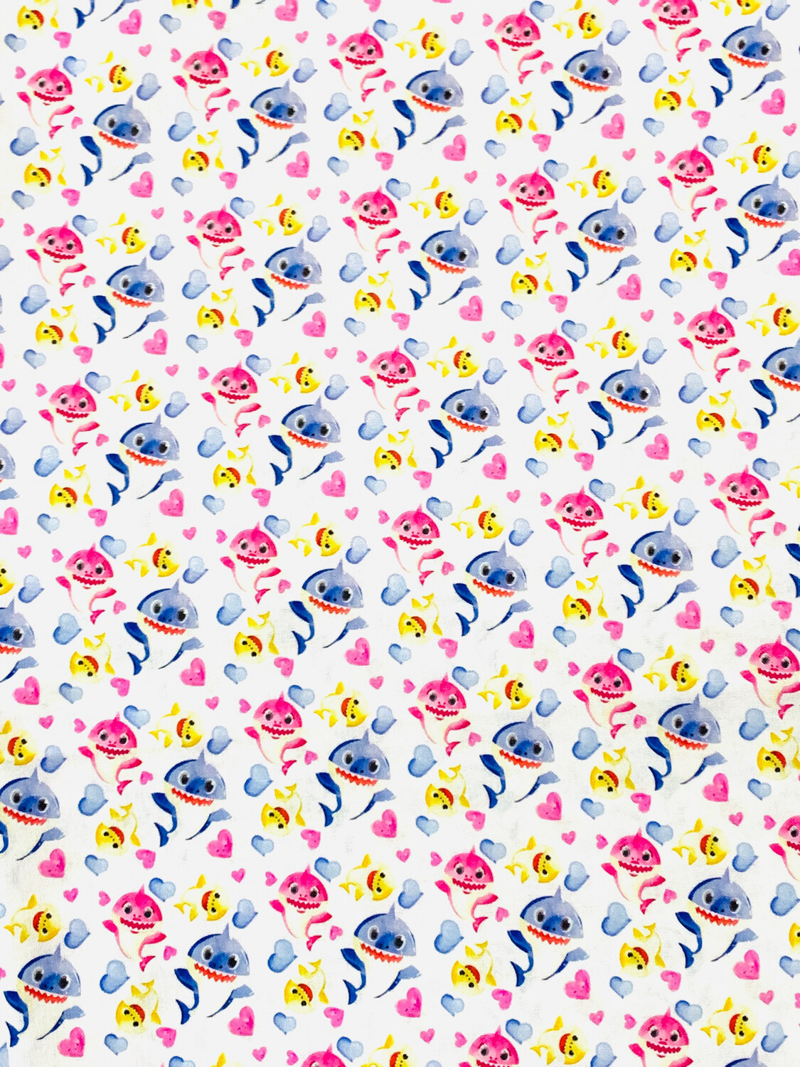 Baby Shark, Hearts | Custom Quilting Cotton | 145cm wide