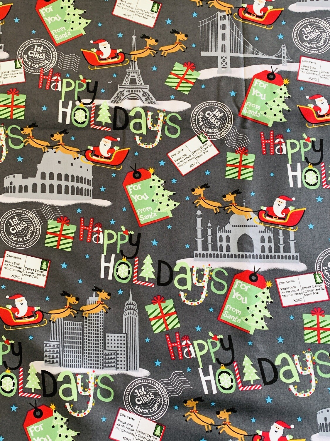 Letters to Santa | Extra-Wide Cotton Woven | 145cm Wide