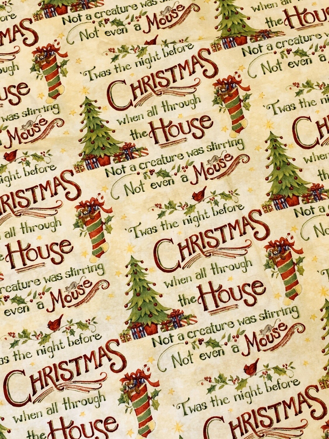 Twas the Night Before Christmas | Quilting Cotton | 112cm Wide