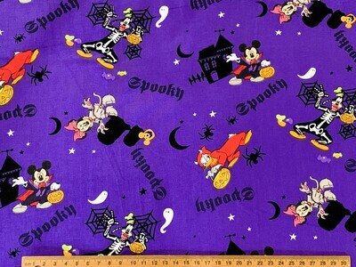 Mickey, Spooky | Licensed Quilting Cotton | 112cm wide