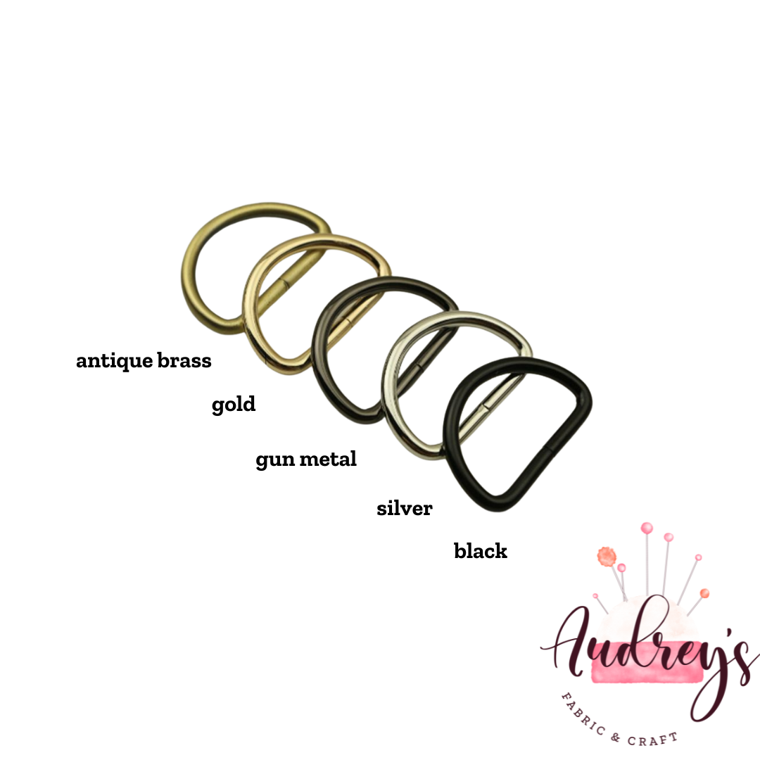 Gold | 32mm (1.25&#39;&#39;) D-Rings, 2-Pack