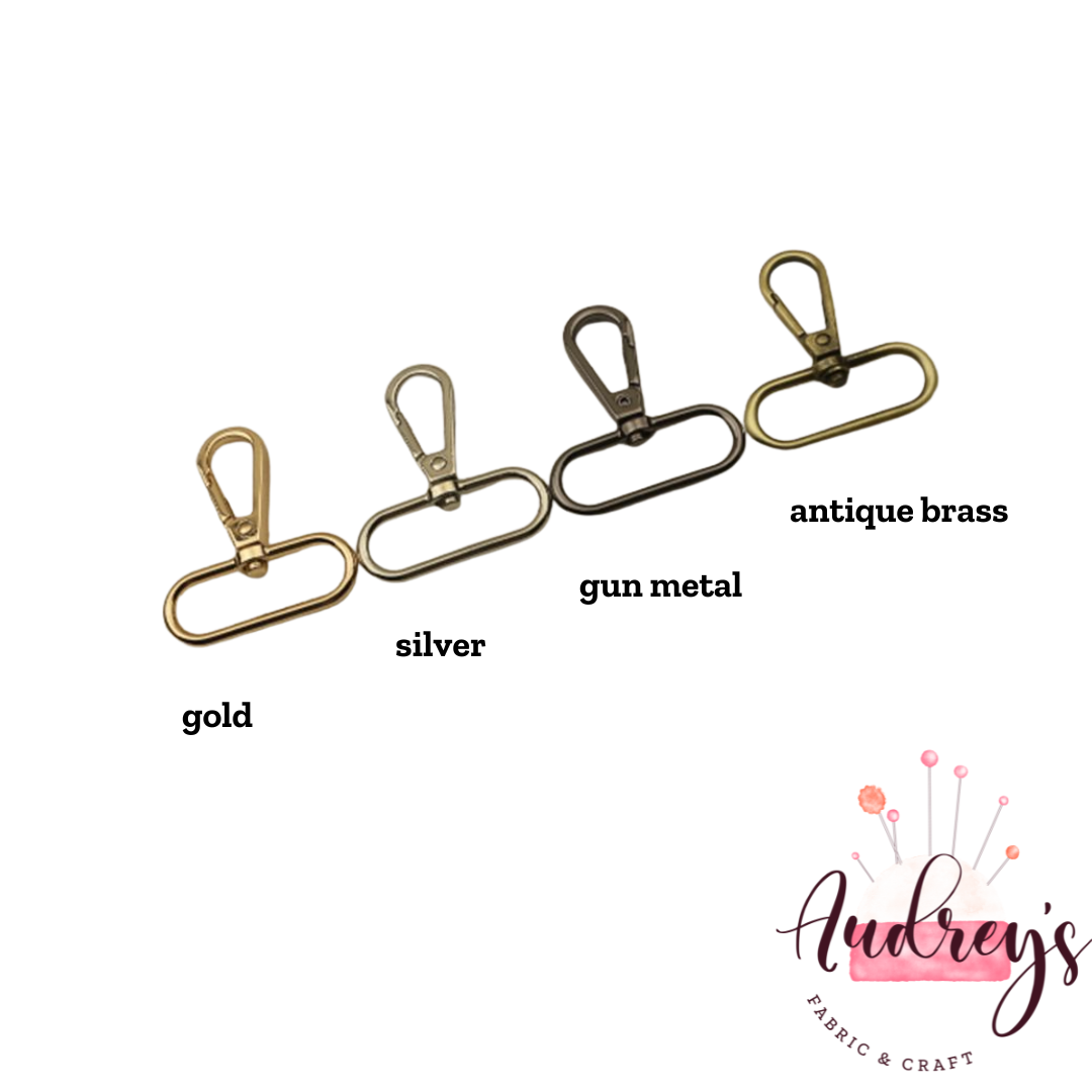 Antique Brass | 38mm (1.5&#39;&#39;) Swivel Snap Hook Clips / Lobster Clasps